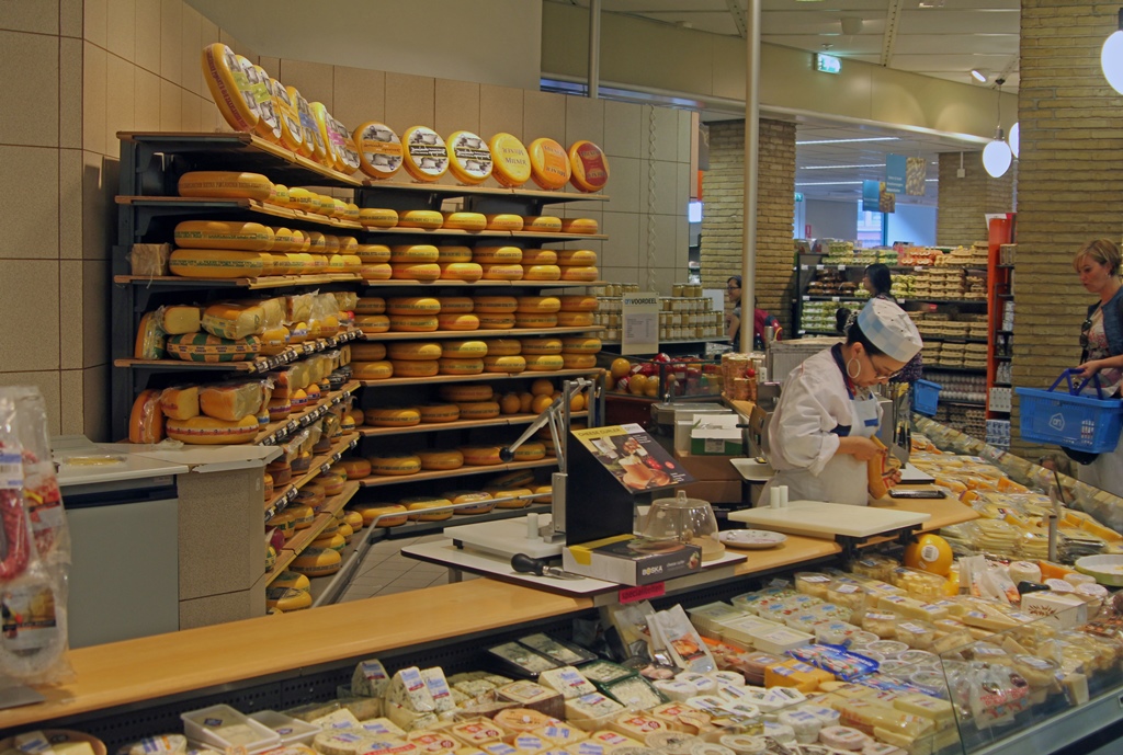 Cheese Department in Supermarket, Nieuwetijds